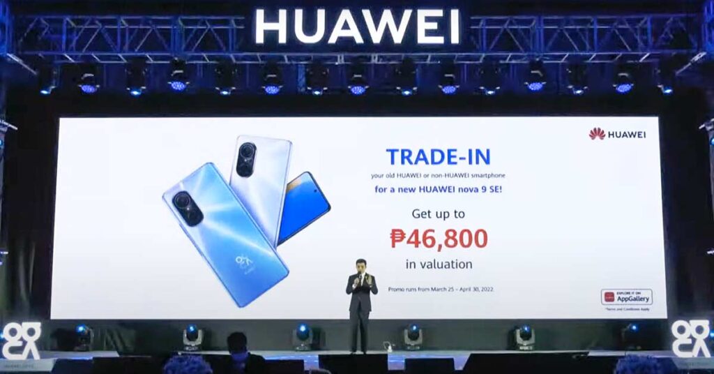 Huawei Nova 9 SE trade-in details via Revu Philippines