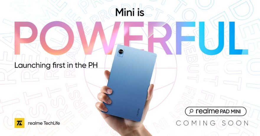Realme Pad Mini exclusive official launch teaser via Revu Philippines