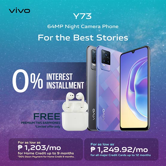 Vivo Y73 Home Credit and credit card installment options in the Philippines via Revu
