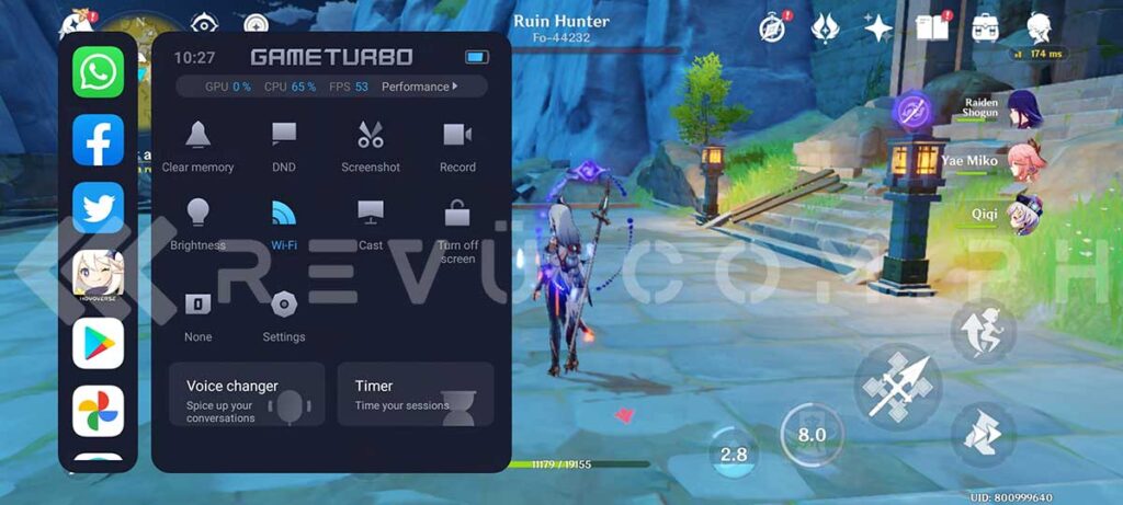 Xiaomi 12 Pro Game Turbo feature screenshot via Revu Philippines