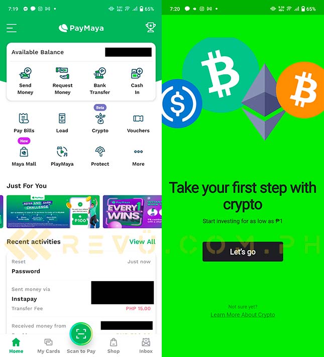 How to buy Bitcoin and other cryptocurrencies with PayMaya via Revu Philippines