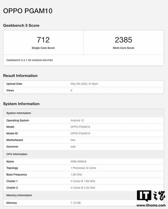OPPO Reno8 5G Geekbench benchmark score spotted before launch via Revu Philippines