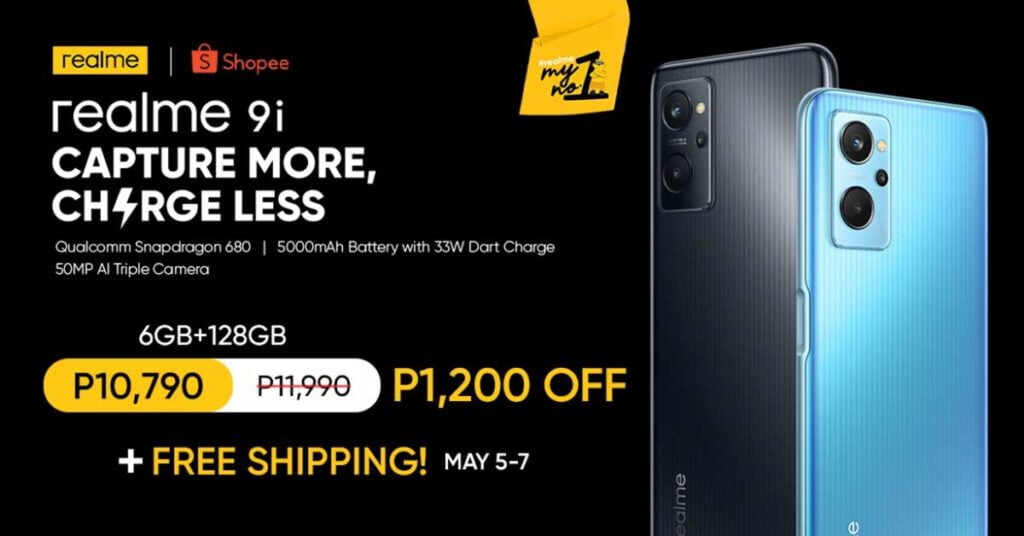 Realme 9i price and sale price and specs via Revu Philippines