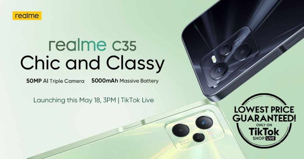 Realme C35 Philippine launch details via Revu