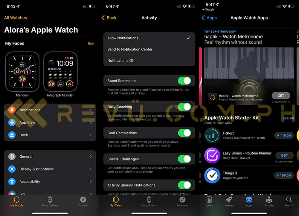 Apple Watch SE screenshots by Revu Philippines