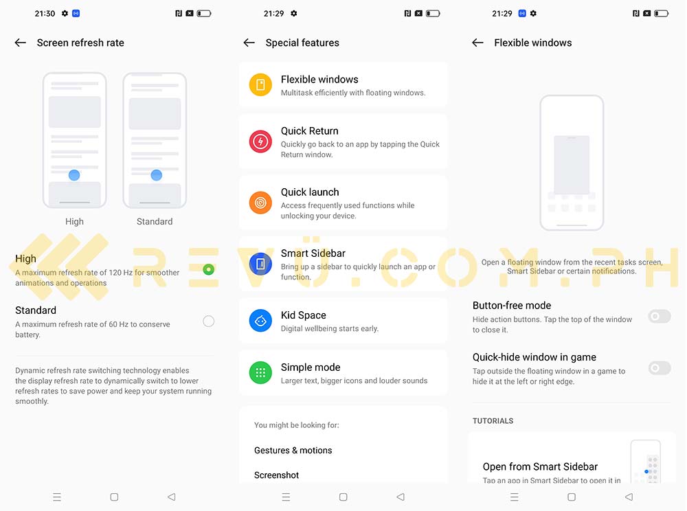 OPPO Find X5 Pro UI screenshots via Revu Philippines