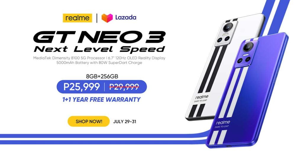 Realme GT Neo 3 price and preorder details via Revu Philippines