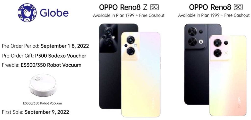 OPPO Reno8 5G and OPPO Reno8 Z 5G Smart postpaid plans via Revu Philippines