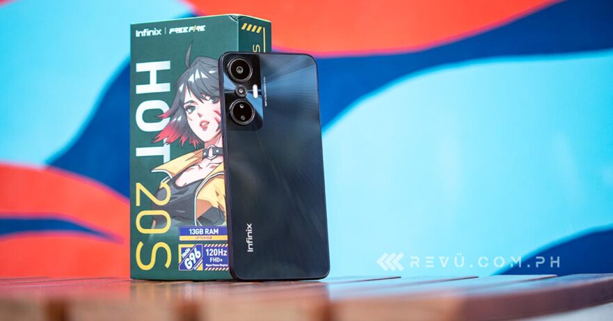 Infinix HOT 20S Free Fire review and price and specs via Revu Philippines