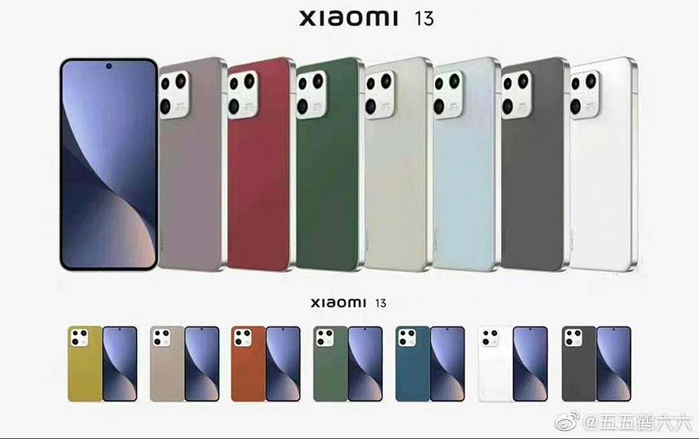 Xiaomi 13 series design leak via Revu Philippines