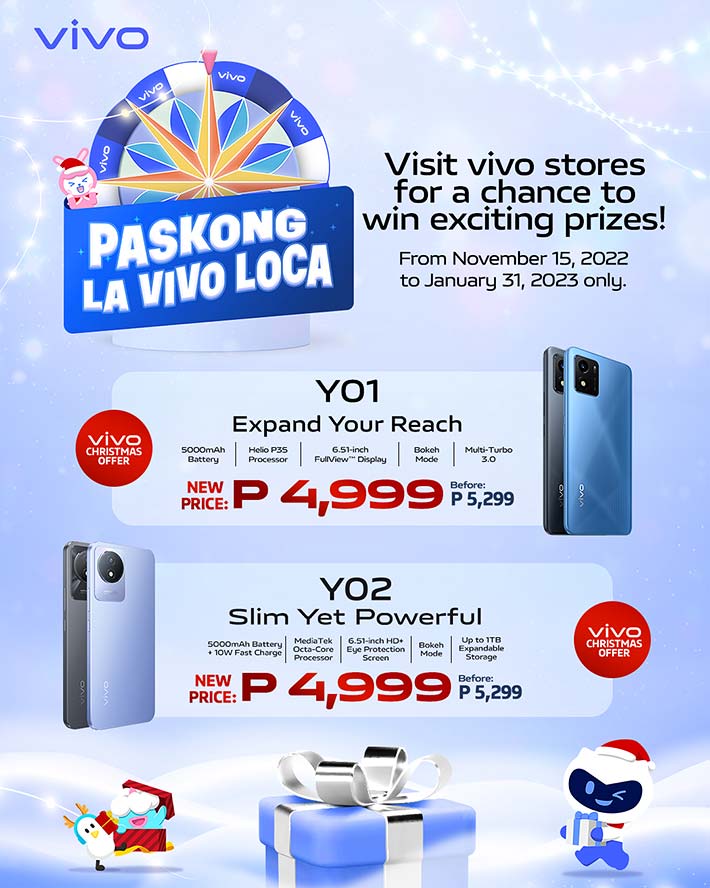 Vivo Y02 and Vivo Y01 price drop via Revu Philippines
