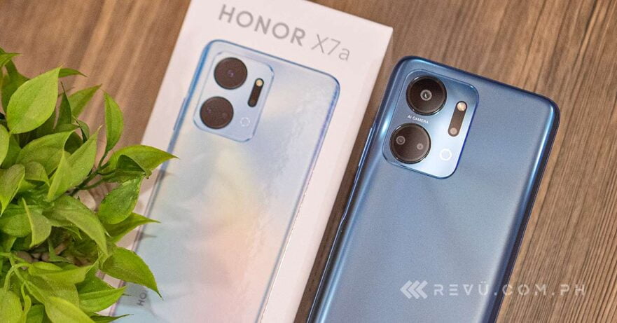 HONOR X7a price and specs via Revu Philippines