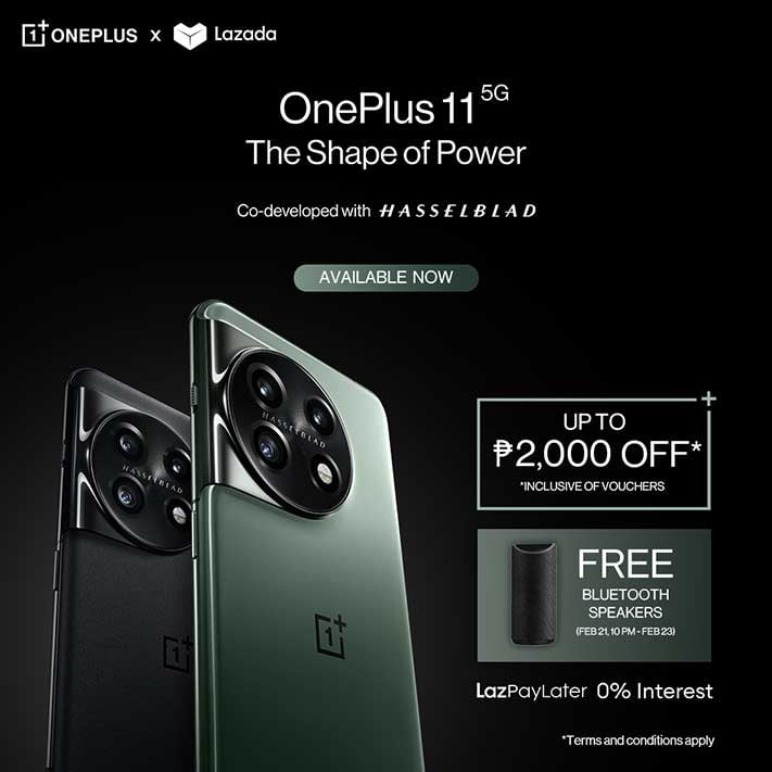 OnePlus 11 price and freebies and installment offers via Revu Philippines