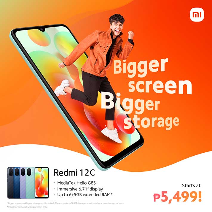 Redmi 12C price and main specs via Revu Philippines