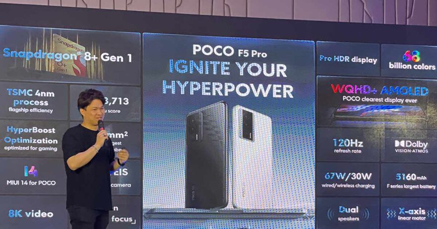 POCO global Angus Ng at POCO F5 Pro and POCO F5 launch via Revu Philippines