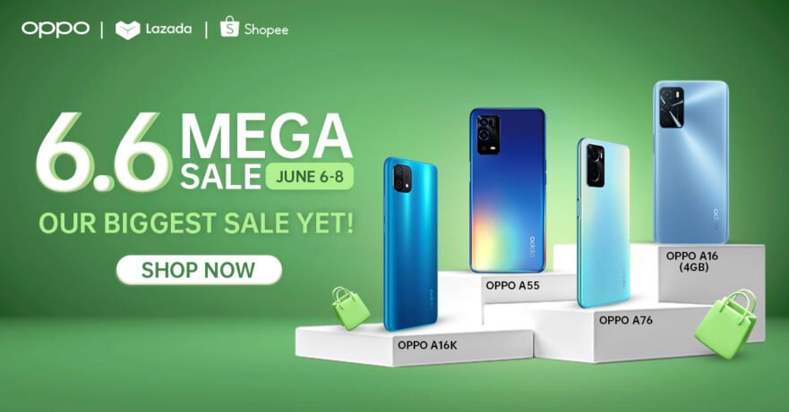 OPPO 6.6 Mega Sale on Lazada and Shopee via Revu Philippines