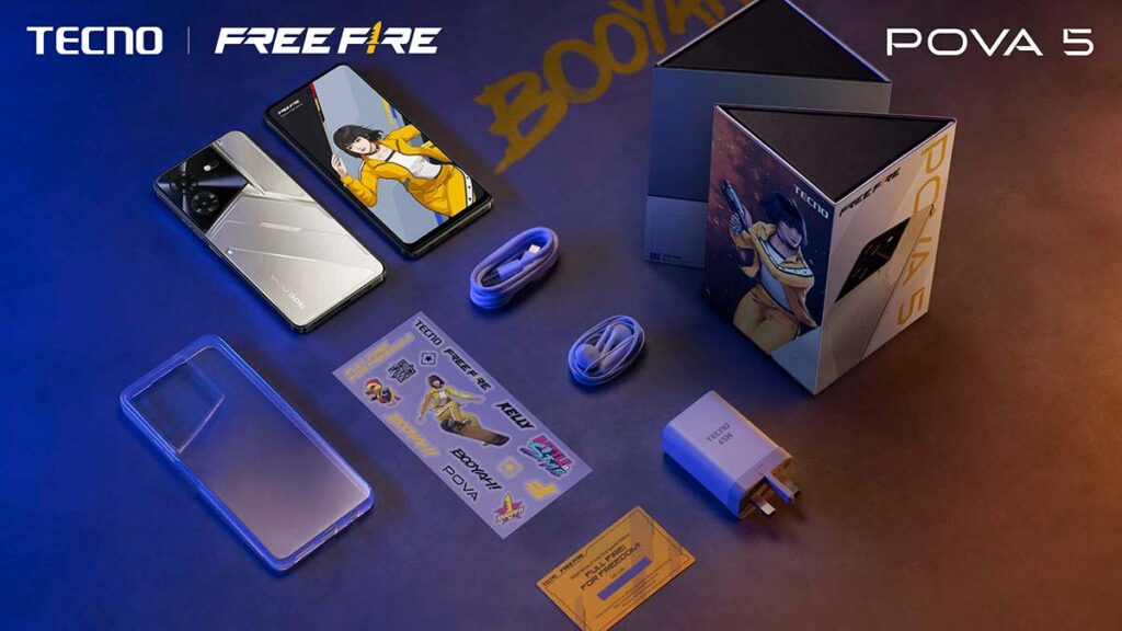 TECNO POVA 5 Free Fire Special Edition unboxing contents via Revu Philippines