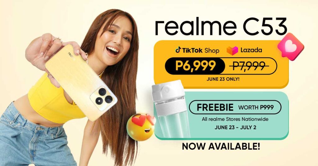 realme C53 price and sale price and freebie via Revu Philippines