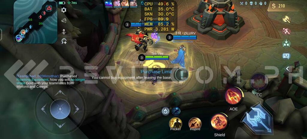 Mobile Legends Bang Bang on the vivo Y36 by Revu Philippines