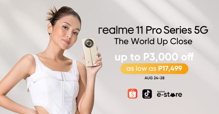 realme 11 Pro Plus and realme 11 Pro launch price and discount with Kathryn Bernardo via Revu Philippines