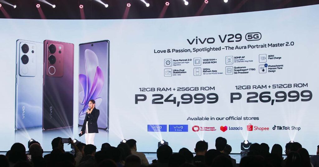 vivo V29 5G price revealed by Hazel Bascon via Revu Philippines