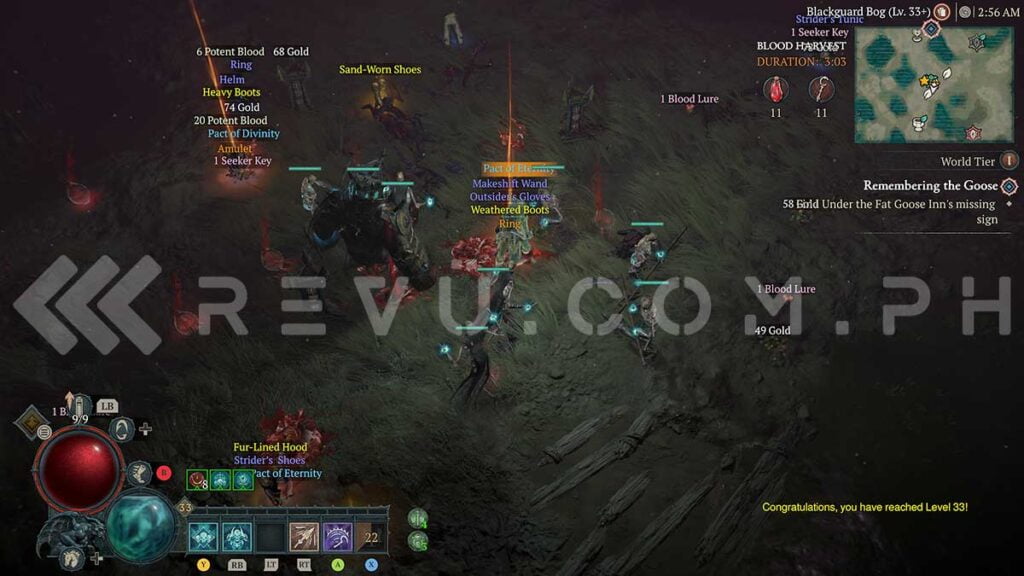 Diablo 4 Season 2 Blood Harvest features via Revu Philippines