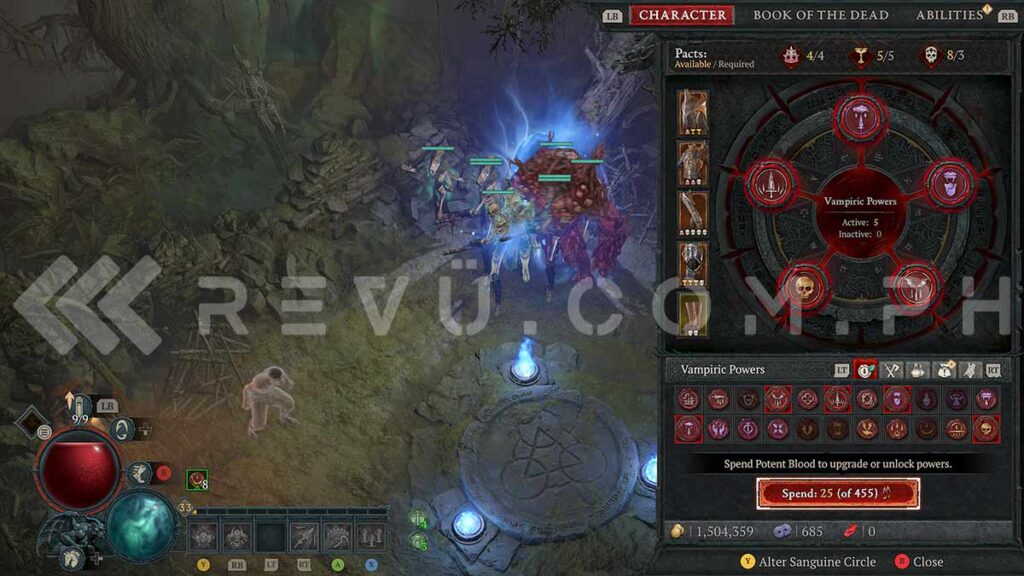 Diablo 4 Season 2 Blood Harvest features via Revu Philippines