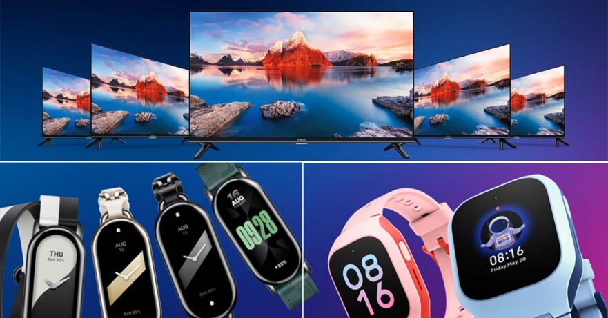 Xiaomi TV A Pro Series and Xiaomi Smart Band 8 and Xiaomi Smart Kids Watch prices and specs and features via Revu Philippines