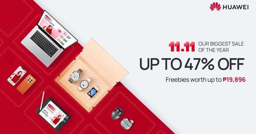 Huawei devices that are on sale this 11.11 plus discount and freebies via Revu Philippines
