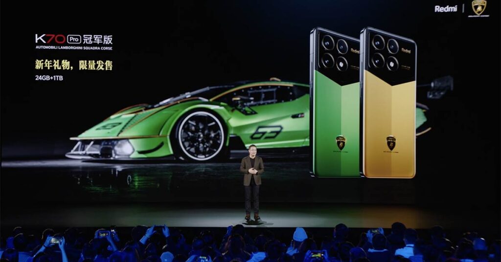 Redmi K70 Pro Automobili Lamborghini Squadra Corse edition price and specs via Revu Philippines