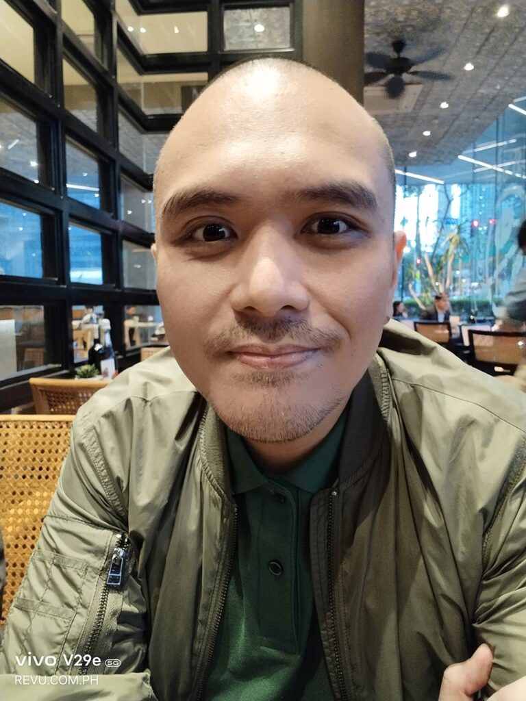 vivo V29e 5G camera sample selfie picture in review by Revu Philippines