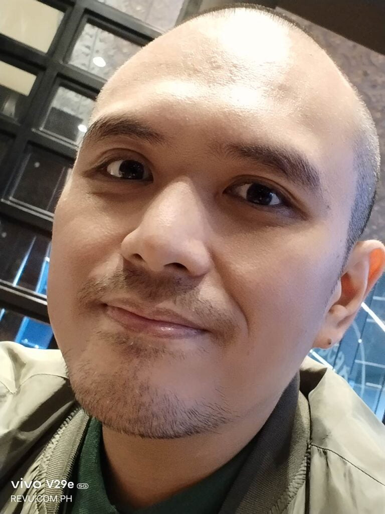 vivo V29e 5G camera sample selfie picture in review by Revu Philippines