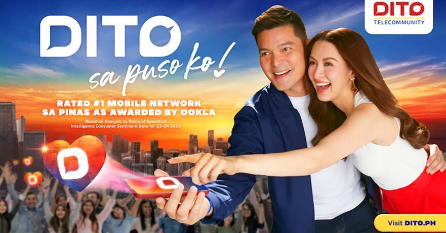 Dito Sa Puso Ko campaign starring Dingdong Dantes and Marian Rivera by DITO Telecoomunity via Revu Philippines