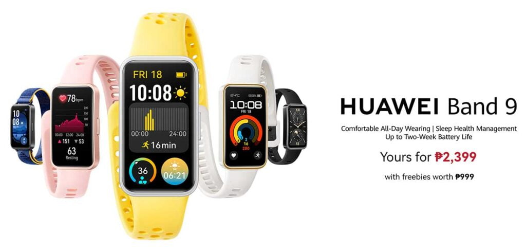 Huawei Band 9 price and freebies and key features via Revu Philippines