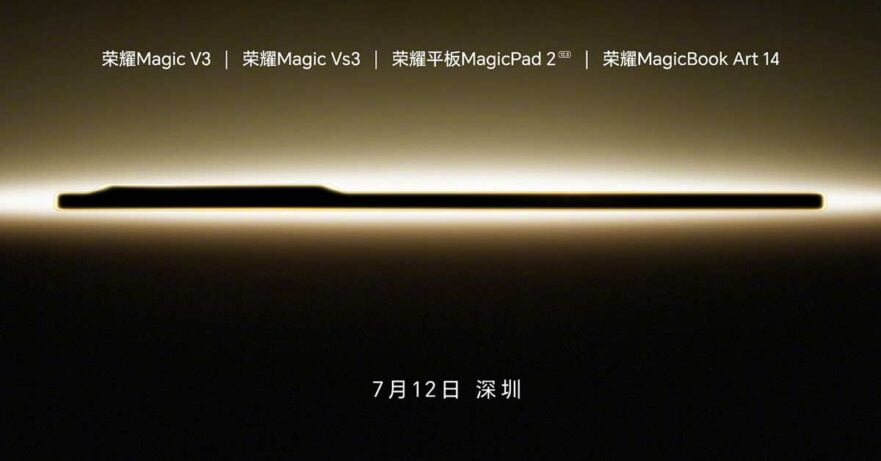 HONOR Magic V3 and Magic Vs3 and MagicPad 2 and MagicBook Art 14 launch date via Revu Philippines