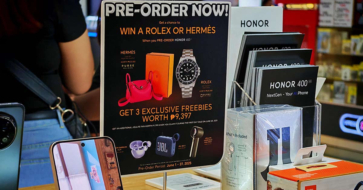 HONOR 400 5G preorders open in PH — luxury prizes, freebies spotted ...