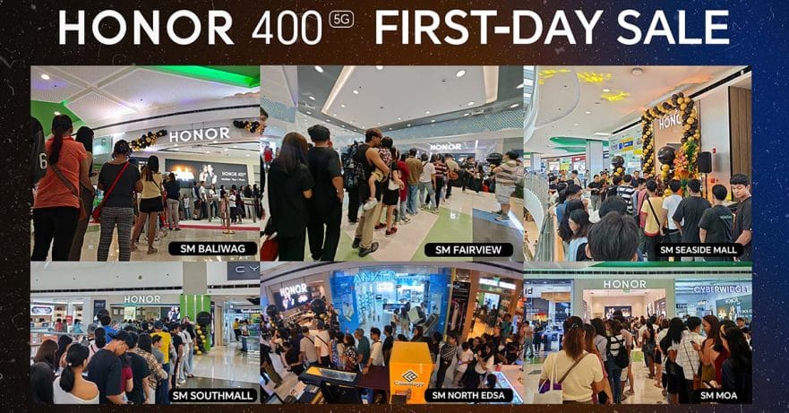 HONOR 400 5G first-day sale events via Revu Philippines