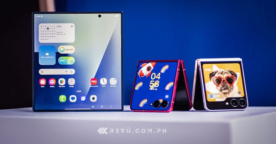 Samsung Galaxy Z Fold7 and Galaxy Z Flip7 and Galaxy Z Flip7 FE price and specs via Revu Philippines