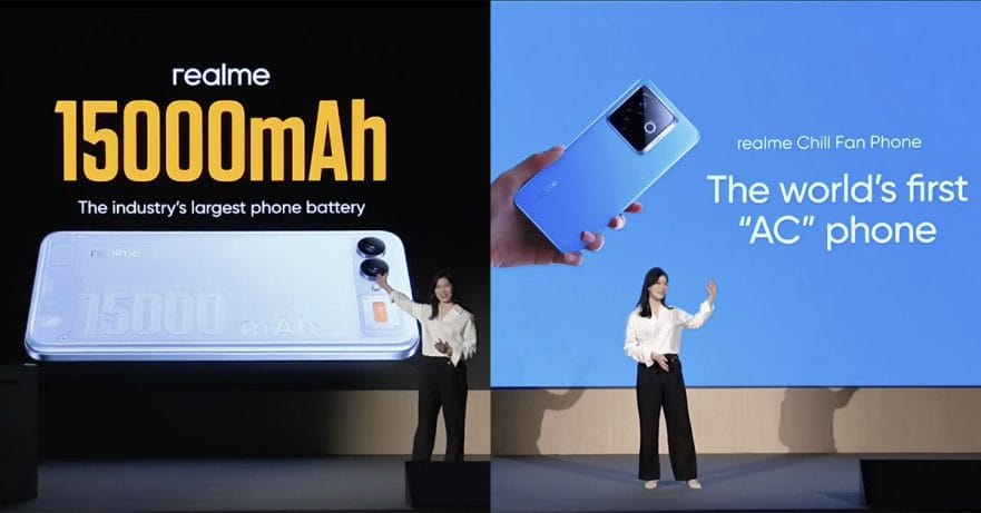 realme 15000mAh battery phone and realme Chill Fan Phone details via Revu Philippines
