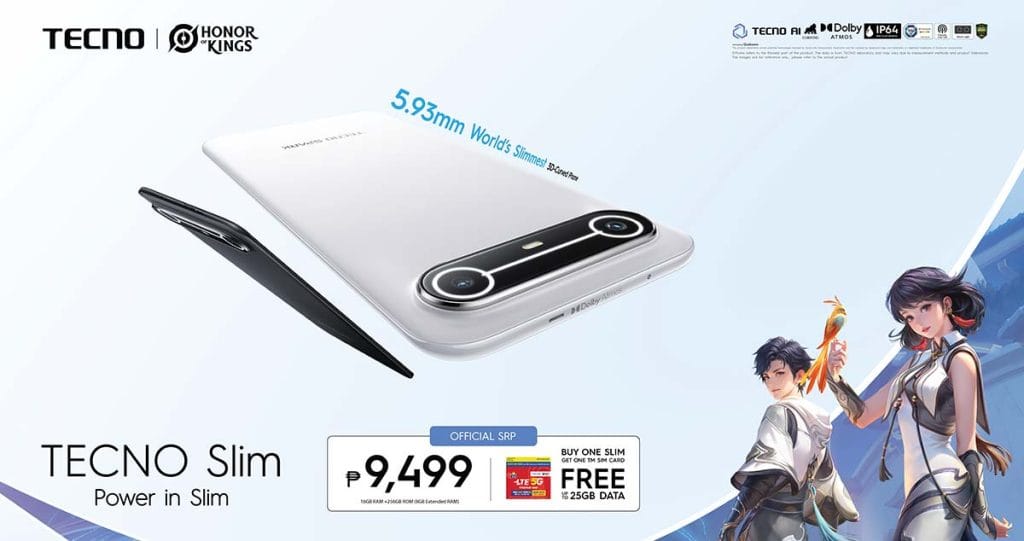 TECNO SPARK Slim price and freebie promo via Revu Philippines