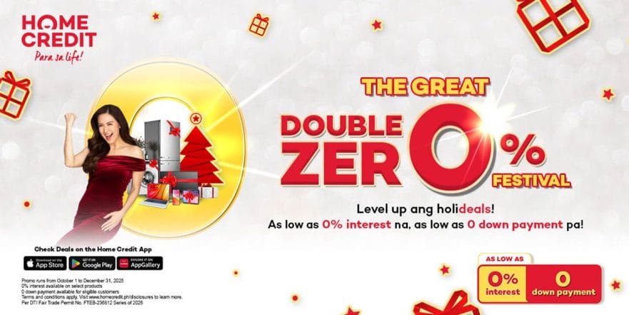 Home Credit Great Double Zero Festival Christmas sale details via Revu Philippines
