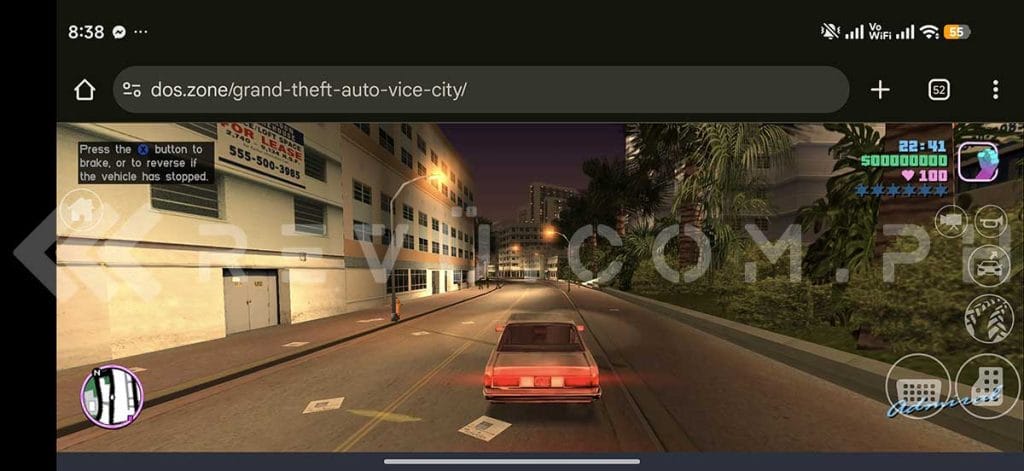 Grand Theft Auto or GTA Vice City playable on web browser via Revu Philippines