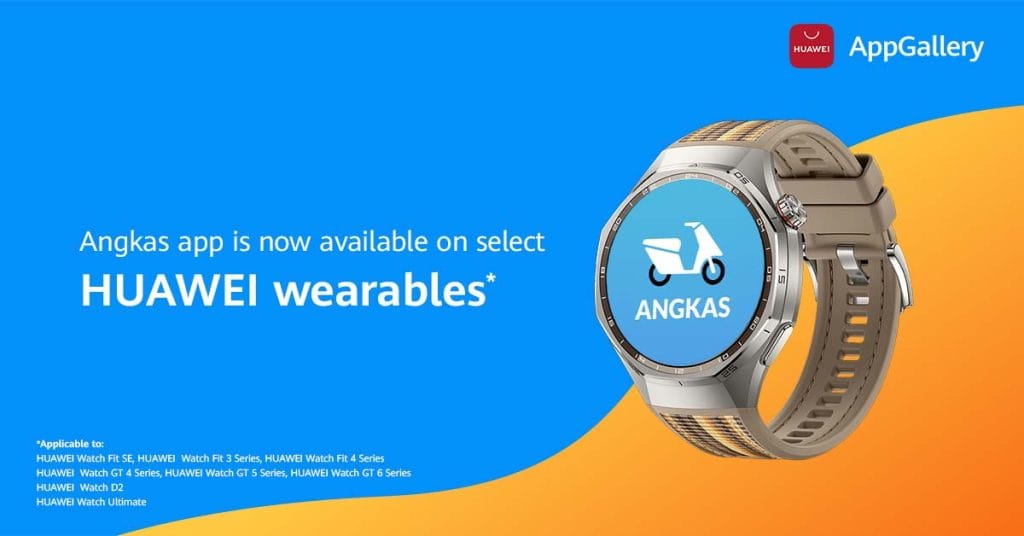 HUAWEI watches and wearables compatible with Angkas app via Revu Philippines