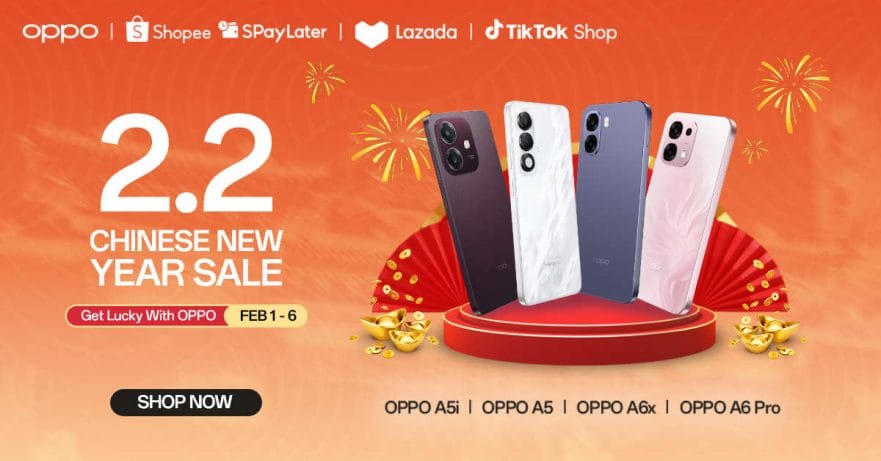 OPPO 2.2 Chinese New Year Sale 2026 details via REVU Philippines