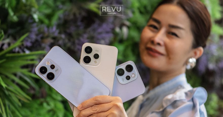 OPPO Reno15 Pro and OPPO Reno15 and OPPO Reno15 F 5G phones price and specs and unboxing via REVU Philippines