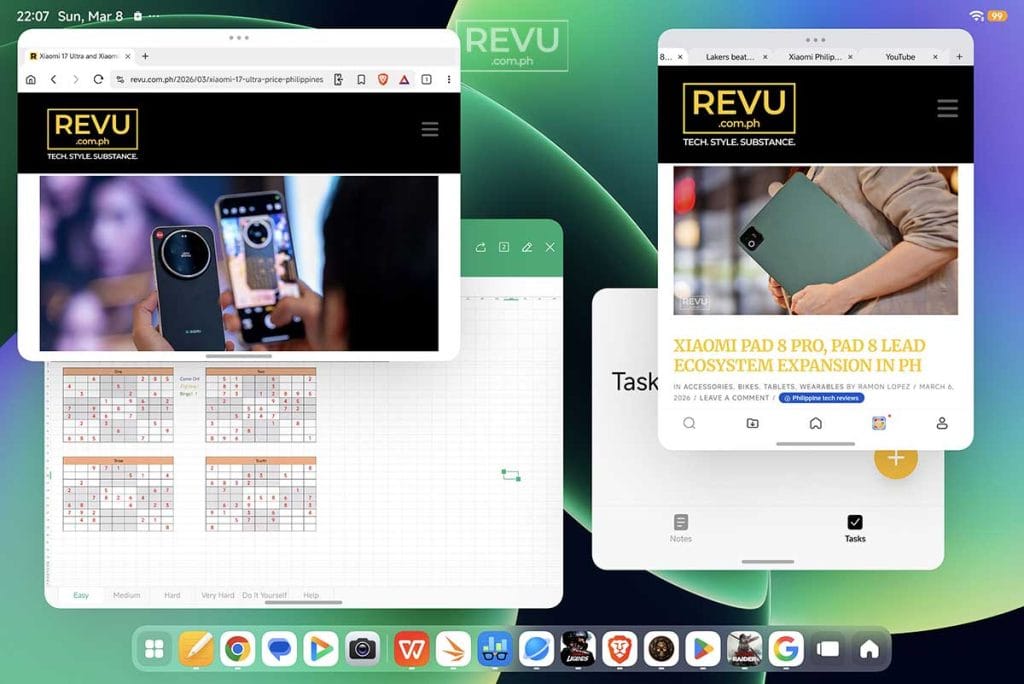 How Xiaomi Pad 8 Workstation mode looks REVU Philippines