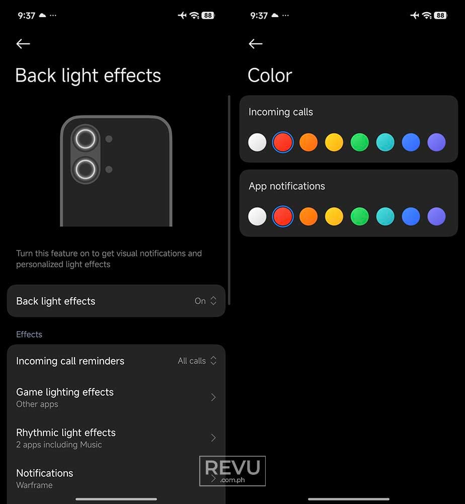 POCO X8 Pro Max RGB lighting settings REVU Philippines