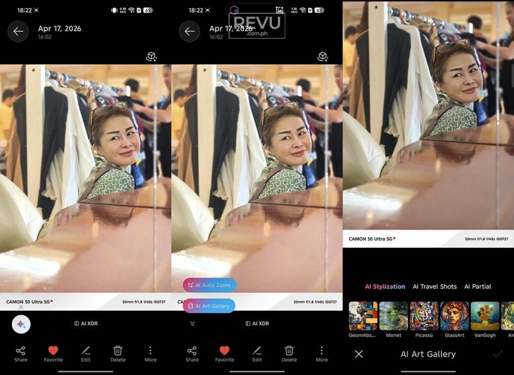 TECNO CAMON 50 Ultra 5G AI Art Gallery how-to REVU Philippines
