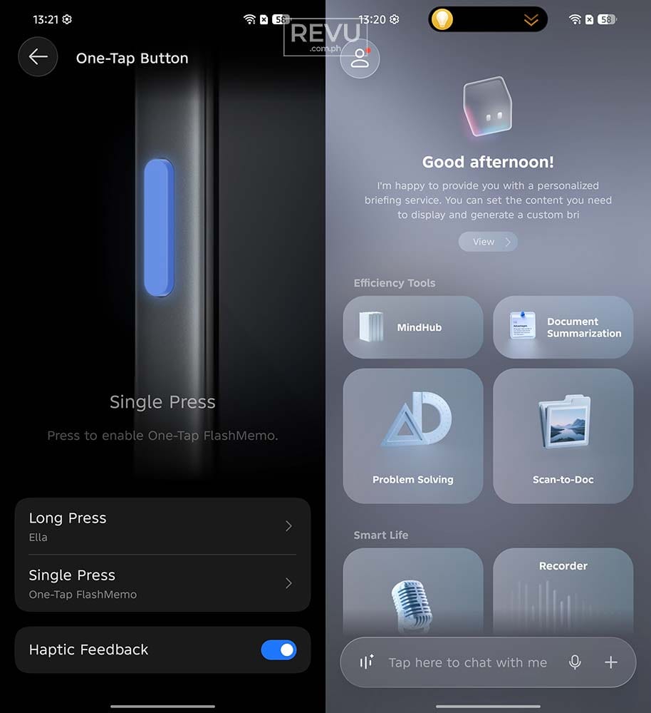 TECNO CAMON 50 Ultra 5G One-Tap AI button REVU Philippines