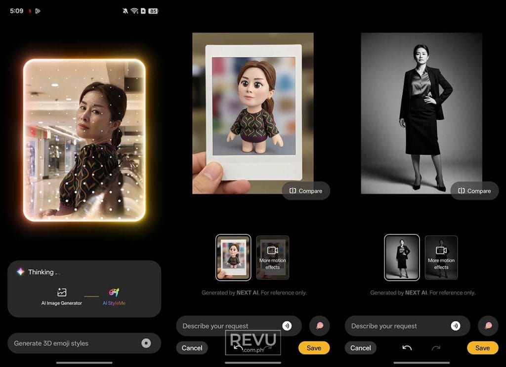 realme 16 Pro 5G AI StyleMe samples REVU Philippines